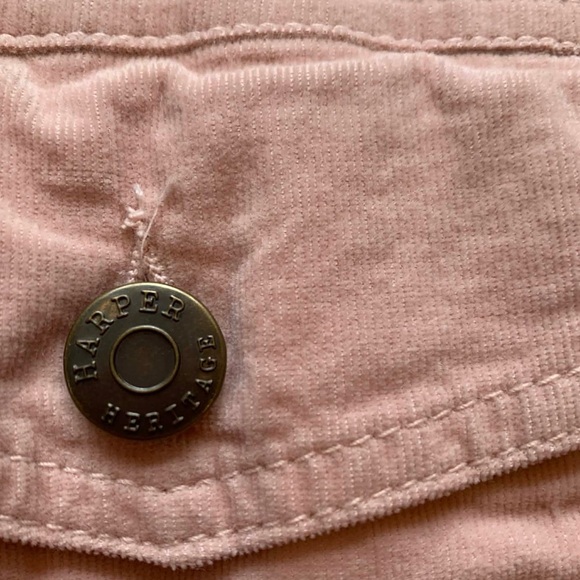 Harper Heritage Francesca's Pink Soft Corduroy Sherpa Lined Jacket Size Small - Picture 7 of 8